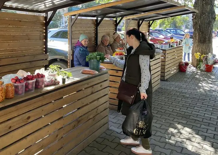 В Центральном районе Красноярска завершается сезон уличной торговли