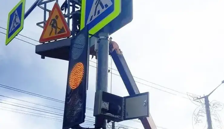 В Красноярске на улице Щорса на светофорах появится светодиодная подсветка