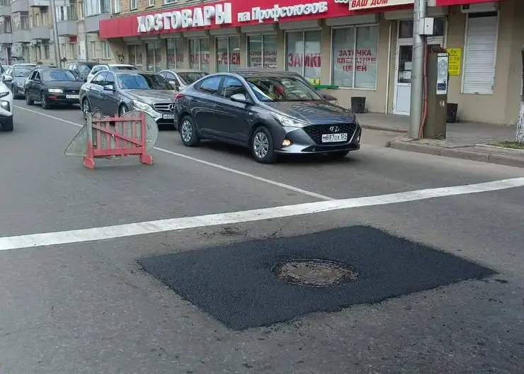 В Красноярске благодаря ямочному ремонту восстановили 55 тысяч кв. метров дорожного полотна