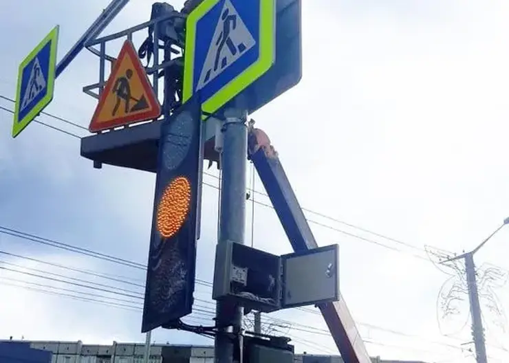 В Красноярске на улице Щорса на светофорах появится светодиодная подсветка