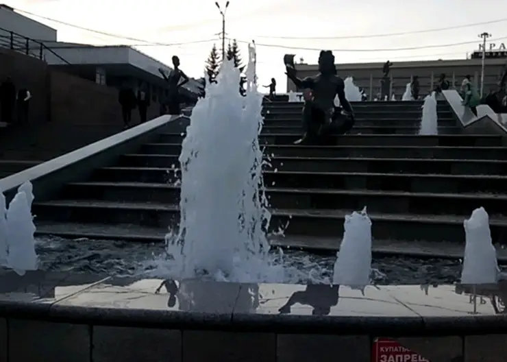 В Красноярске в этом году не будет работать фонтан «Реки Сибири»