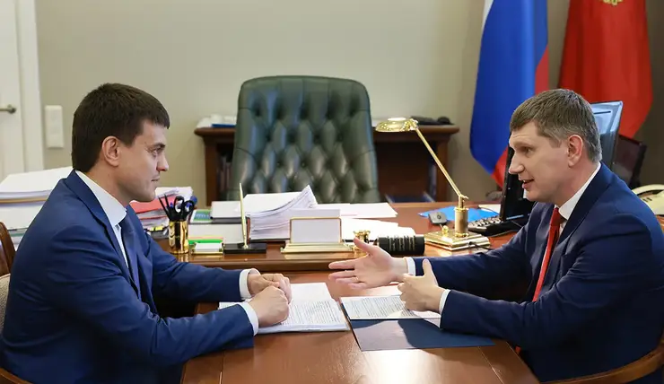Глава Красноярского края встретился с министром экономического развития РФ