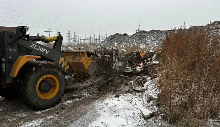 В окрестностях Красноярска ликвидировали три несанкционированные свалки