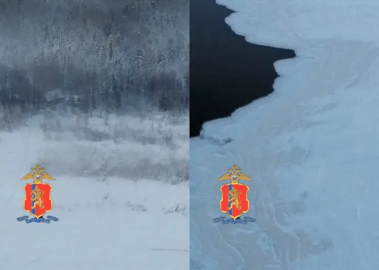 Два жителя Красноярского края утонули на снегоходах во время поисков пропавших друзей