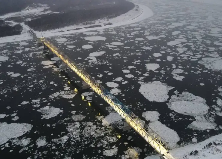 На Высокогорском мосту в Красноярском крае установили последний пролет