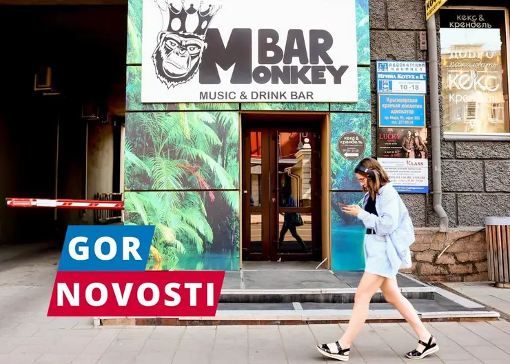В центре Красноярска поменяют вывеску заведения Monkey Bar