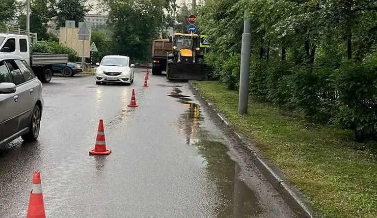 В Красноярске начался ремонт переулка Вузовского