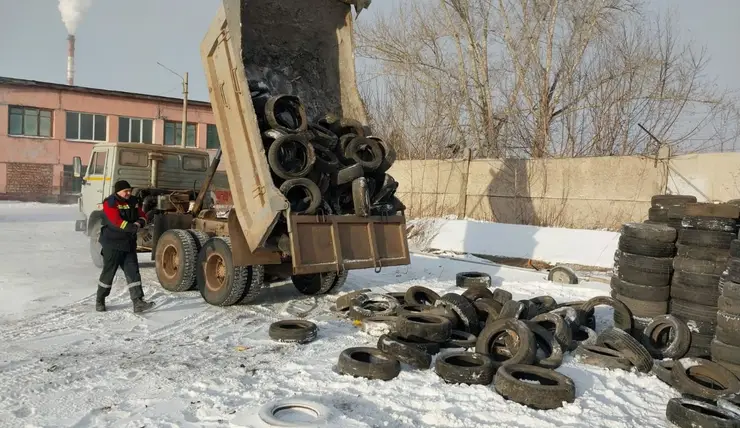 Красноярский завод резиновой крошки бесплатно принимает старые шины на утилизацию