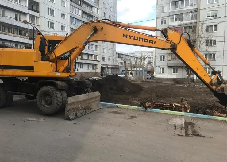 В Красноярске начали благоустраивать 9 дворов