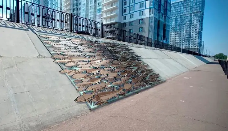 В Красноярске на набережной жилого комплекса «Тихие зори» появятся 4 арт-объекта