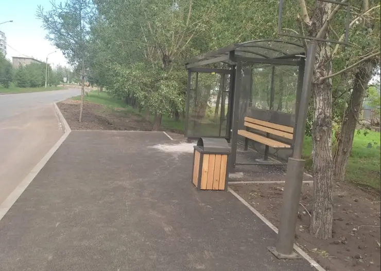 В Красноярске обустроят десятки автобусных остановок