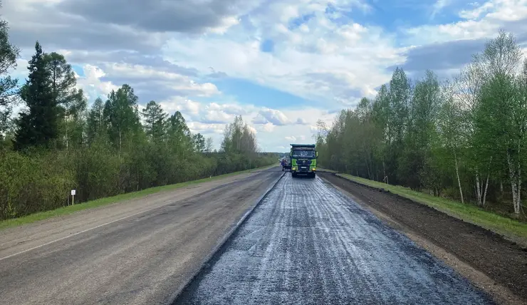 Краевые дорожники приступили к ремонту трассы Красноярск – Енисейск