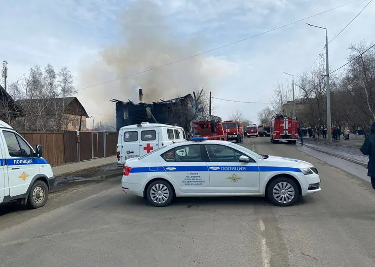 В Канске произошел пожар на улице Московской