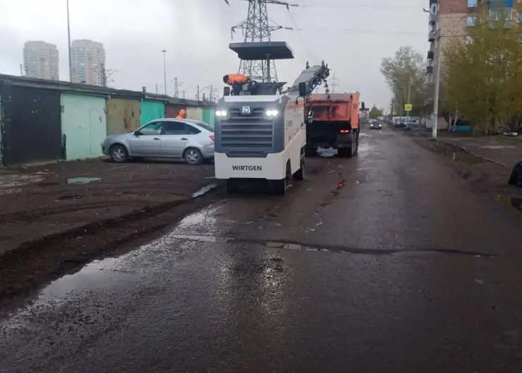 В Красноярске на улицах Транзитной и Семафорной благоустроят новые тротуары