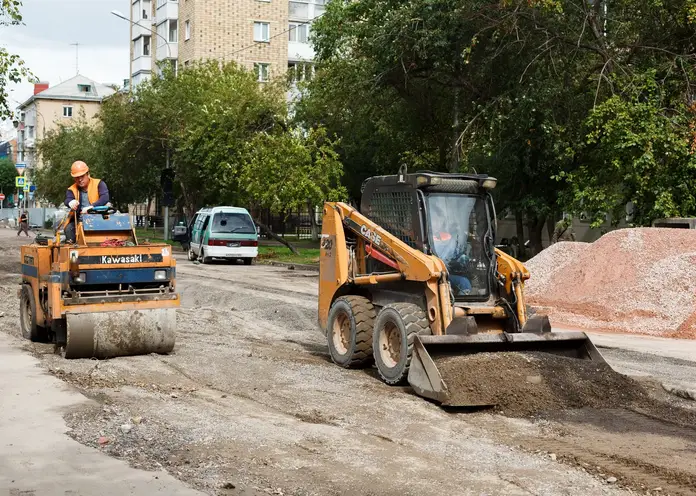 В Красноярске благоустраивают общественные территории после ремонтов теплосетей