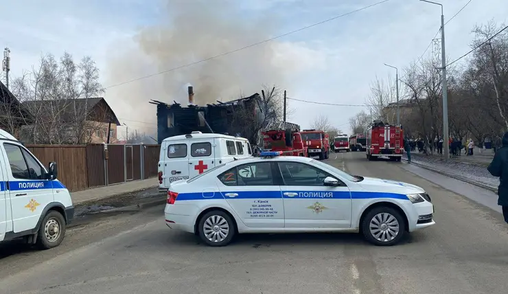 В Канске произошел пожар на улице Московской