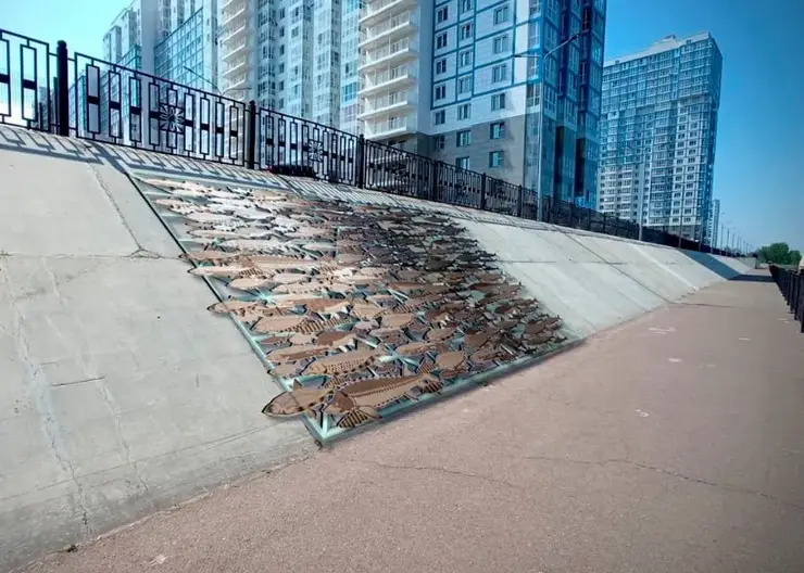 В Красноярске на набережной жилого комплекса «Тихие зори» появятся 4 арт-объекта