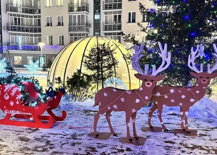 В Советском районе Красноярска появляются новогодние локации
