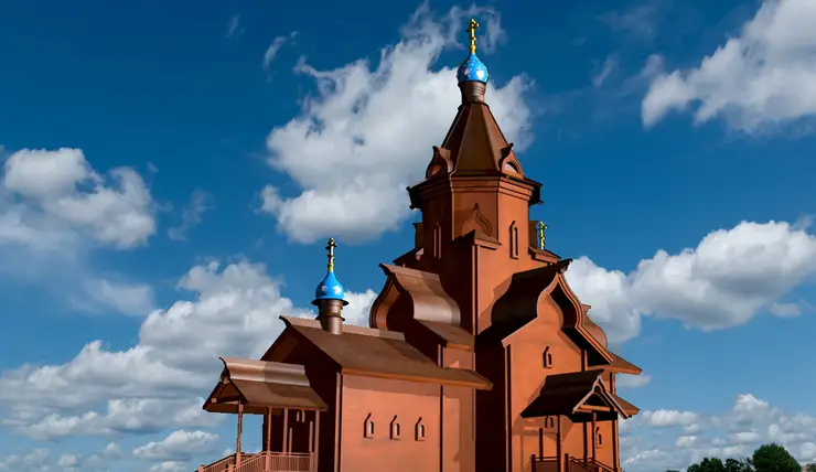 В Красноярске начали делать фундамент будущего храма на Стрелке