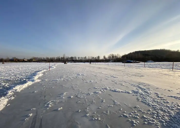 В Красноярском крае действуют 10 из 18 ледовых переправ