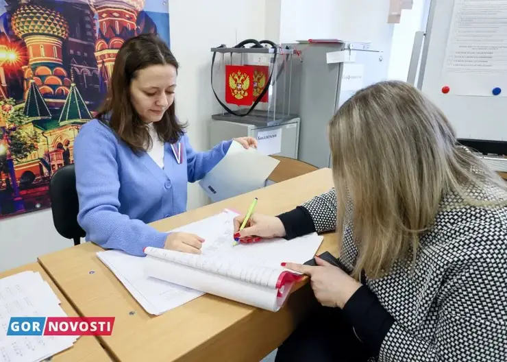 В Красноярском крае явка в первый день голосования на выборах президента составила 40%