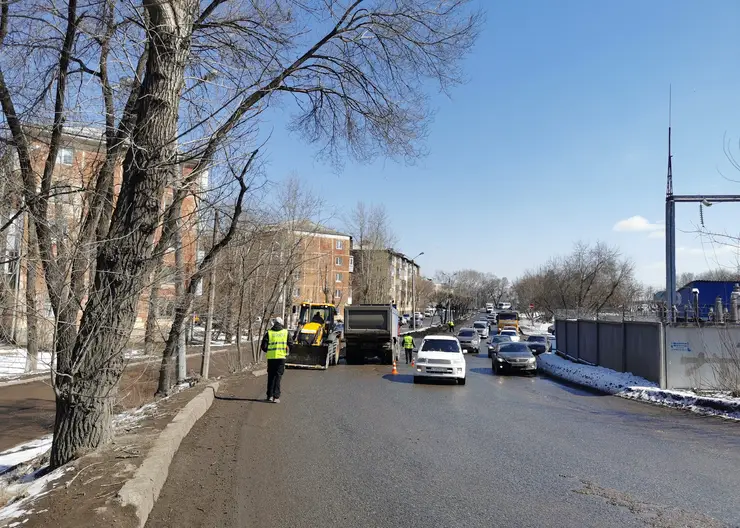 В Красноярске начался ремонт улицы Семафорной