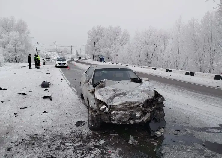 В аварии на трассе Красноярского края погибла 57-летняя женщина