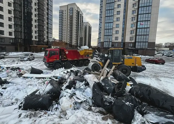 Из Центрального района Красноярска вывезут 720 КамАЗов мусора