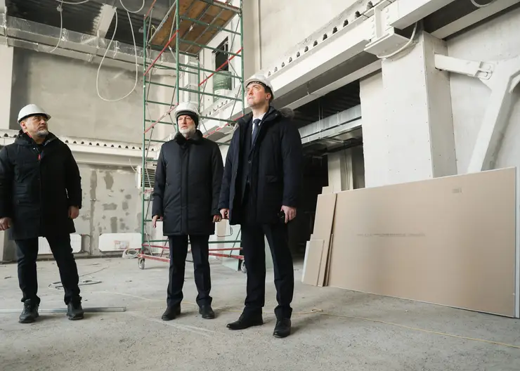 В Красноярске строительство третьего блока театра имени А. С. Пушкина планируют завершить летом 2023 года