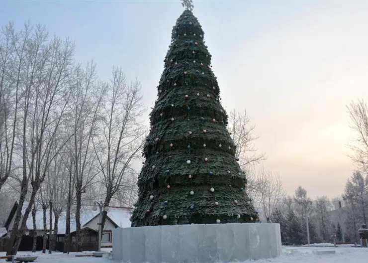В Красноярске 26 декабря пройдет открытие елки в парке имени 1 Мая