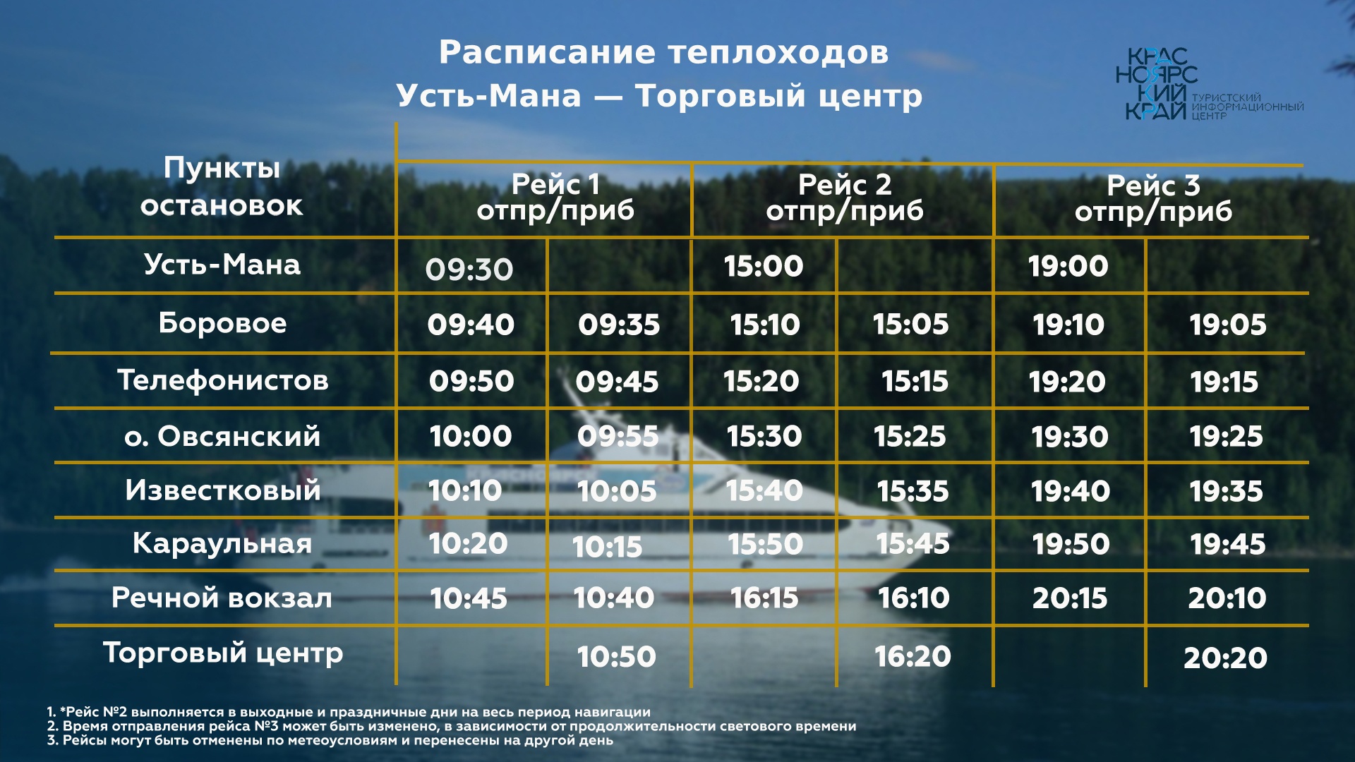 Теплоходы красноярск расписание прогулки. Торговый центр Усть Мана расписание. Торговый центр Усть Мана теплоход расписание. Теплоход Заря Красноярск Усть Мана. Расписание теплоходов до Усть маны.