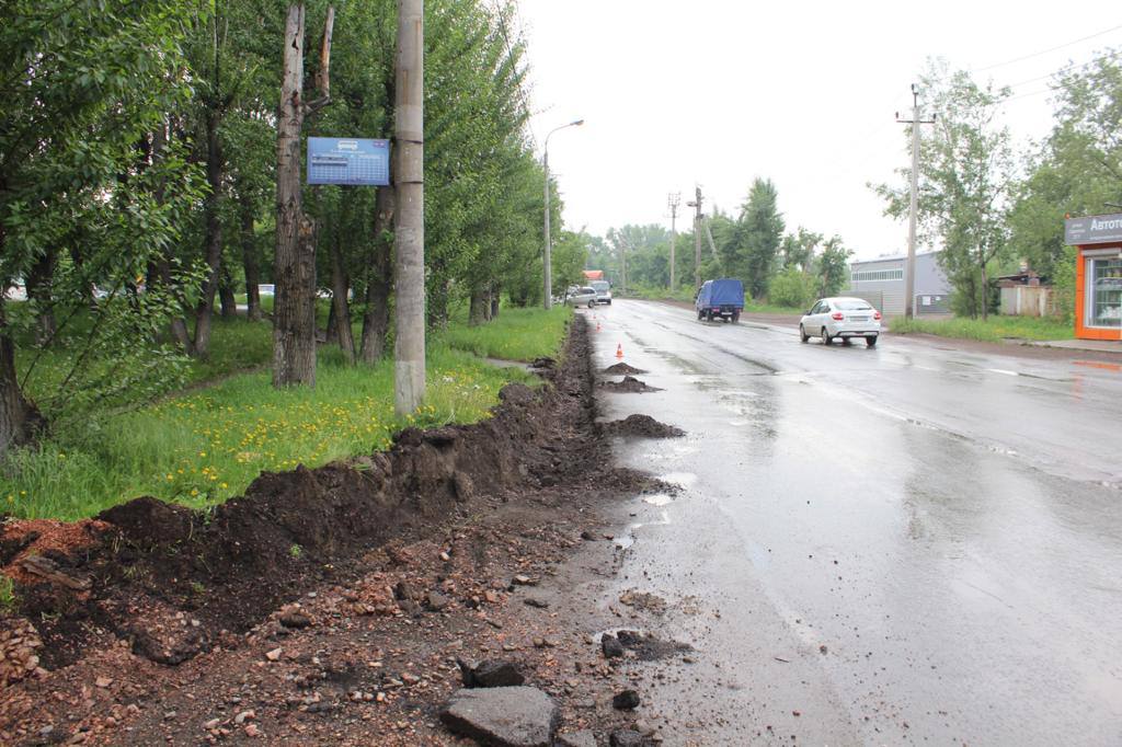 В Красноярске приступили к ремонту улицы Одесской