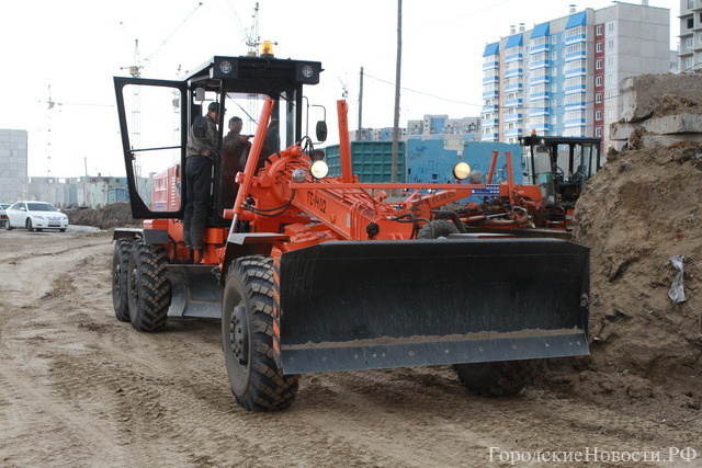 В Красноярске приступили к строительству дорог