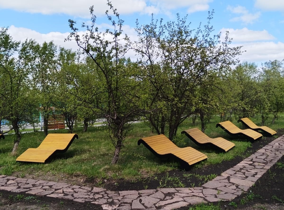 В красноярском пансионате «Ботанический» появились футбольное поле и спортивная площадка