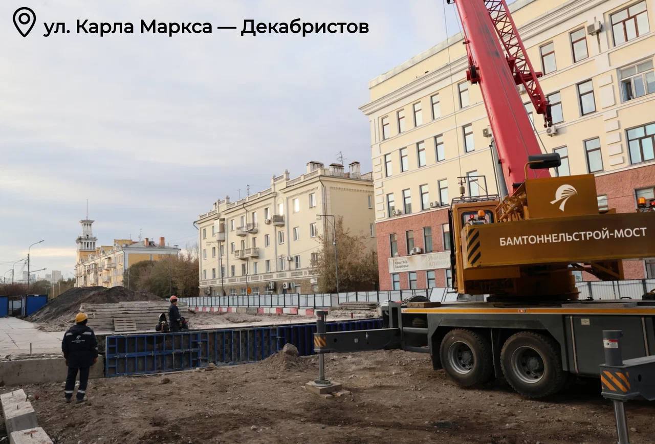 В Красноярске продолжается строительство притоннельных сооружений метро