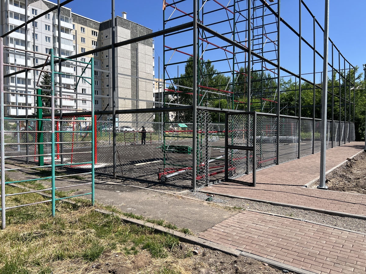 Две новые спортивные площадки появятся в этом году во дворах Красноярска