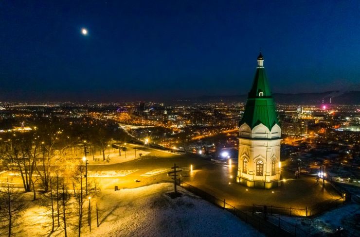 К часовне на Караульной горе в Красноярске построят новую туристическую лестницу
