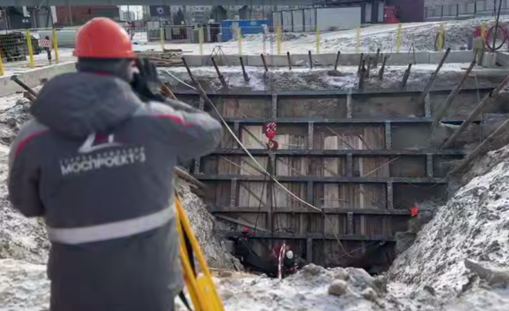 В Красноярске начали строить эскалаторный тоннель на станции метро «Улица Копылова»