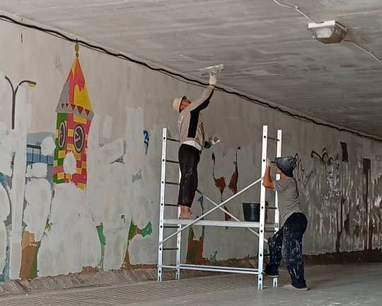 В Красноярске отремонтирован подземный переход на улице Авиаторов