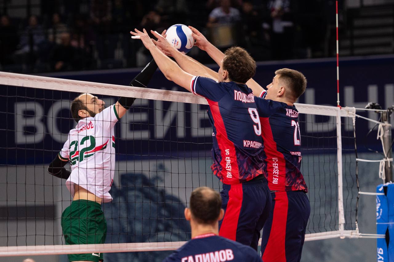 Волейболисты «Енисея» уступили «Локомотиву» в Красноярске