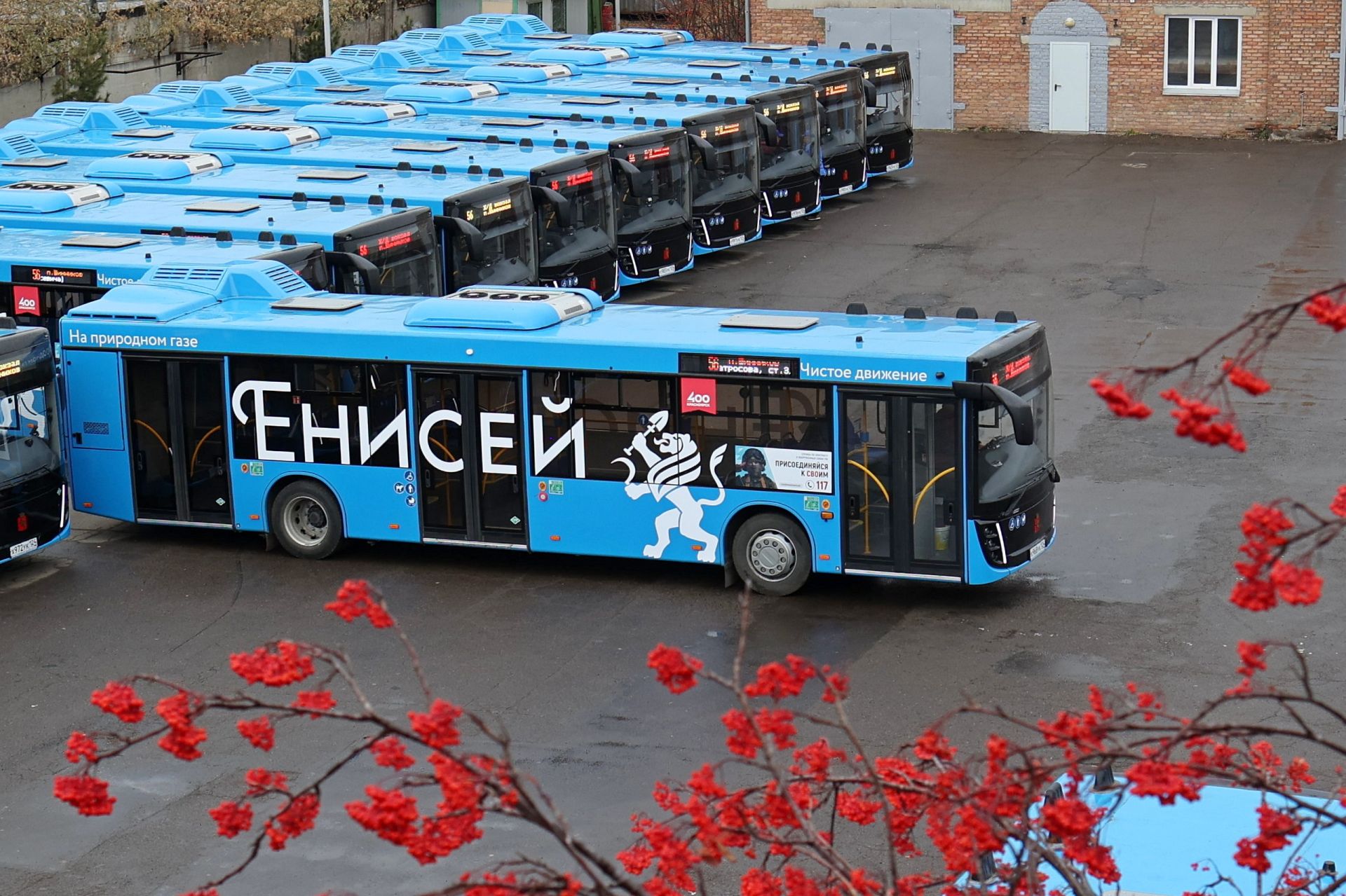 В Красноярске презентовали очередную партию экологичных автобусов