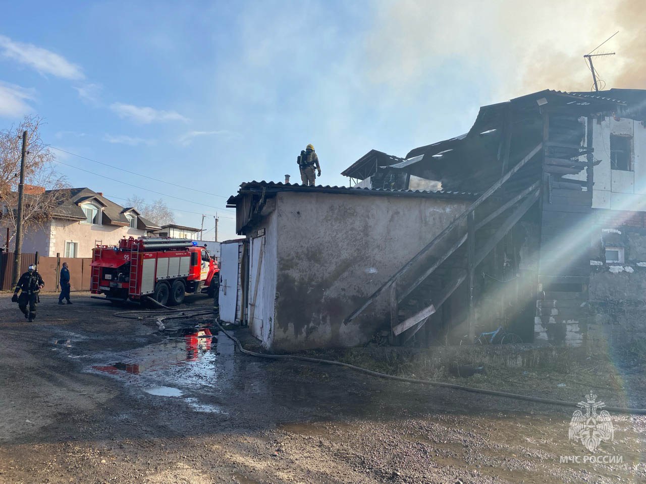 В Березовке во время пожара спасли 40 телят