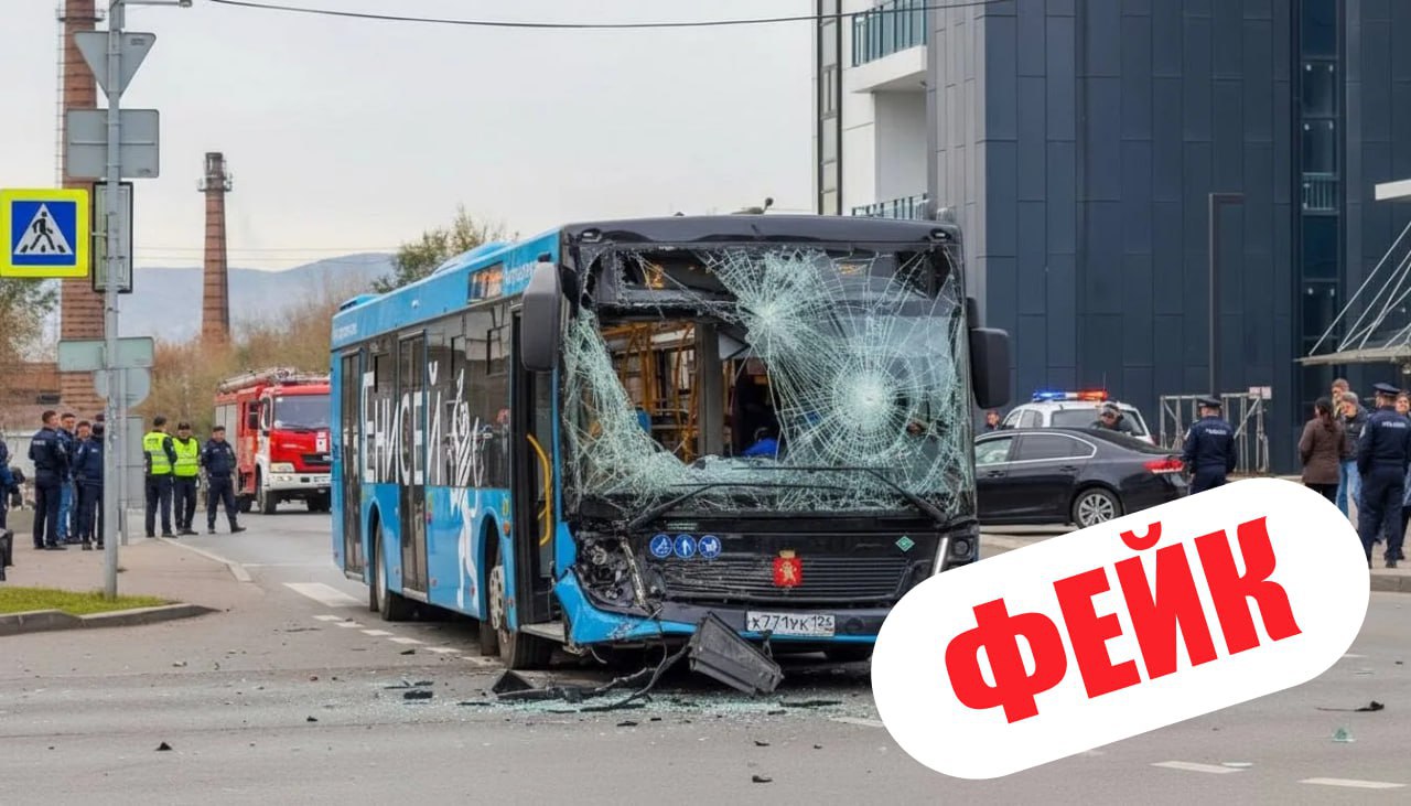 Авария с новым автобусом на газовом топливе в Красноярске оказалась фейком