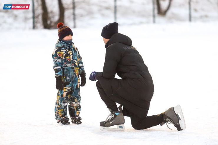 Катки на Стрелке и Татышеве открылись после отступления морозов