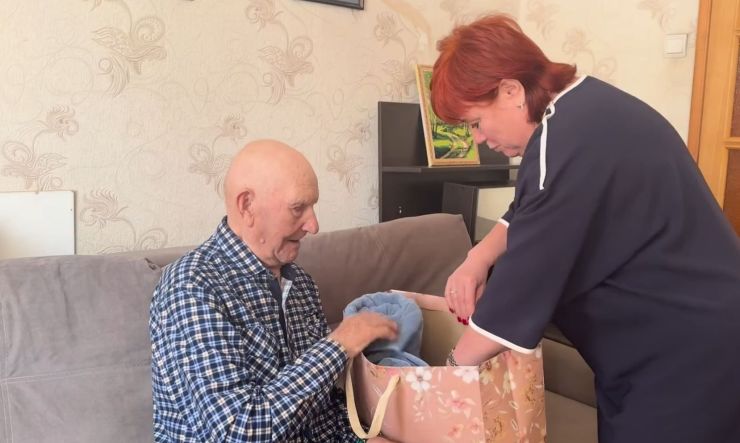 Ветерану из Советского района Дмитрию Мизяеву исполнилось 99 лет