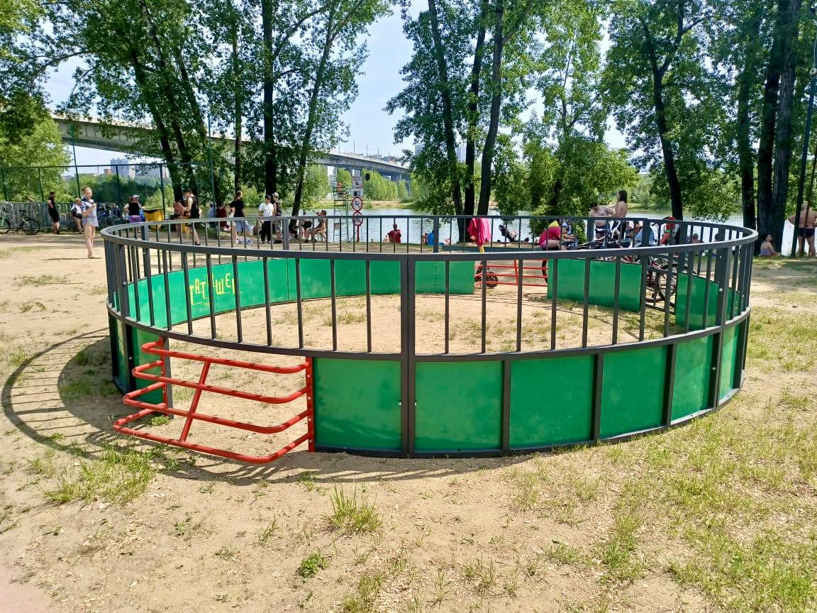 На острове Татышев в Красноярске появилась новая спортивная локация