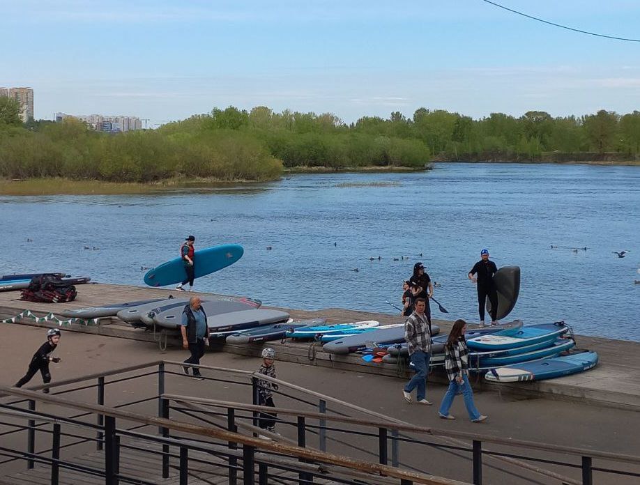В Красноярске провели субботник на сапах