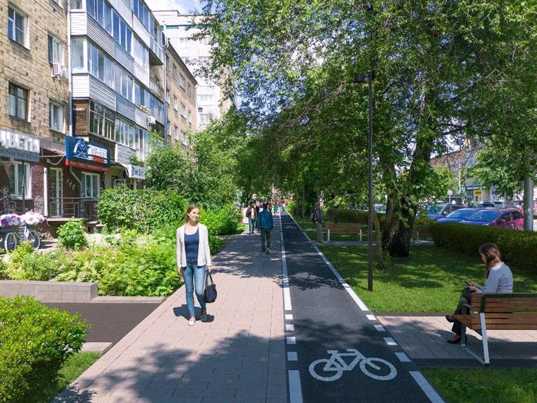 На улице Диктатуры Пролетариата в Красноярске появится велодорожка
