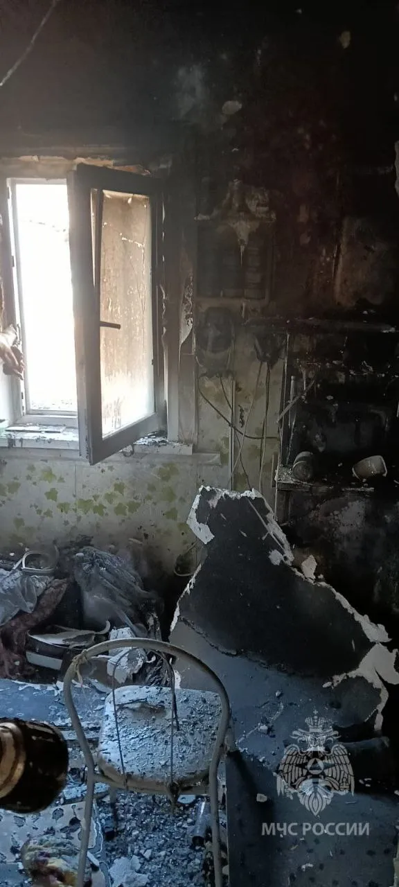 На правобережье Красноярска в пожаре погибла женщина