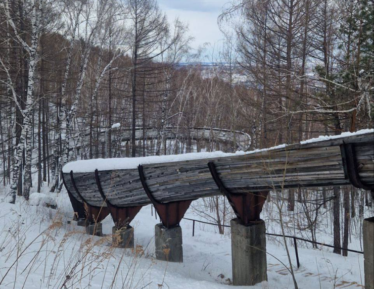 В Красноярске готовятся открыть санную трассу для массовых катаний